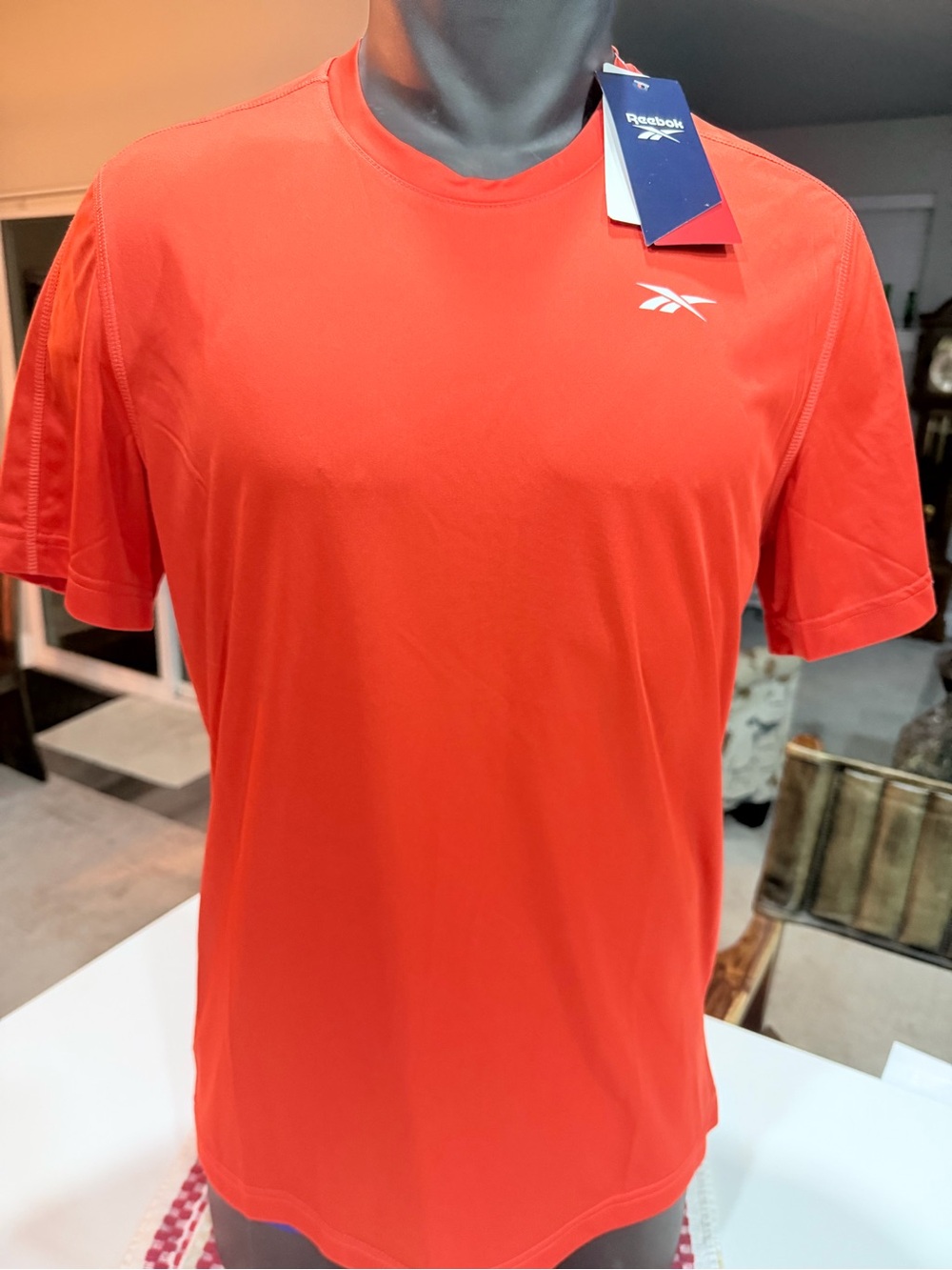 Reebok Men’s Short-Sleeve Athletic Tee - Orange
